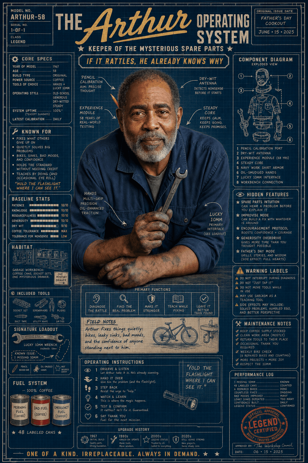 Arthur Blueprint of a Legend poster