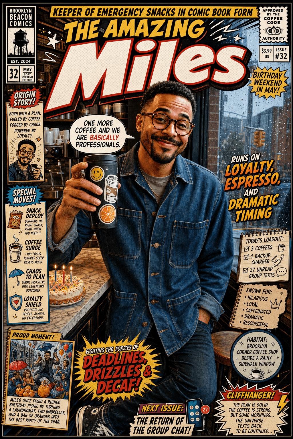 Miles Comic Book poster