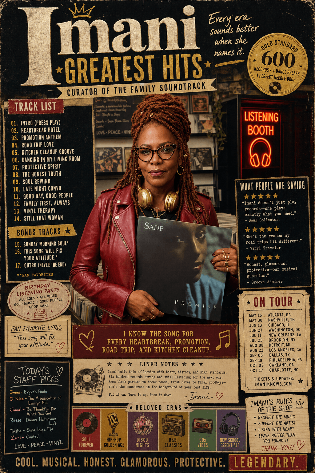 Imani Greatest Hits poster
